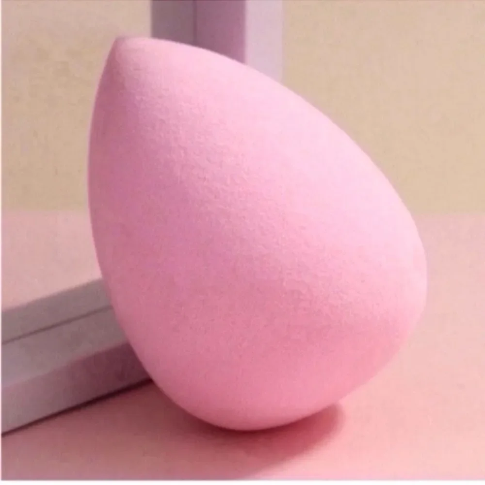 3pcs Makeup Sponge With Storage Bucket - Pink